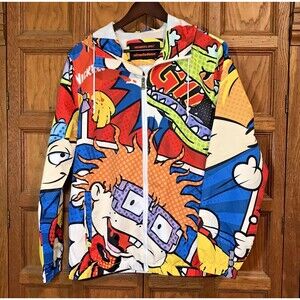 Members Only x Nickelodeon Rugrats Snorkel Jacket Unisex L Hoodie Windbreaker